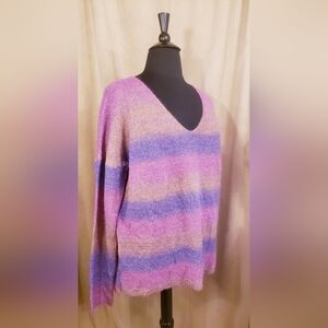 VICI COLLECTION OMBRE TUNIC SWEATER